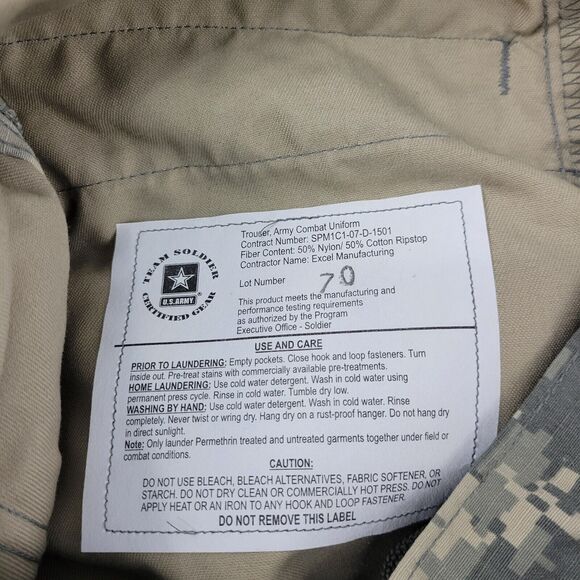 Team soldier Army combat trouser Uniform men CAMO M green insect shield NWT 3580 - Picture 8 of 9